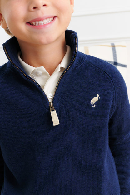 Beaufort Bonnet Hayden Half-Zip Sweater - Nantucket Navy