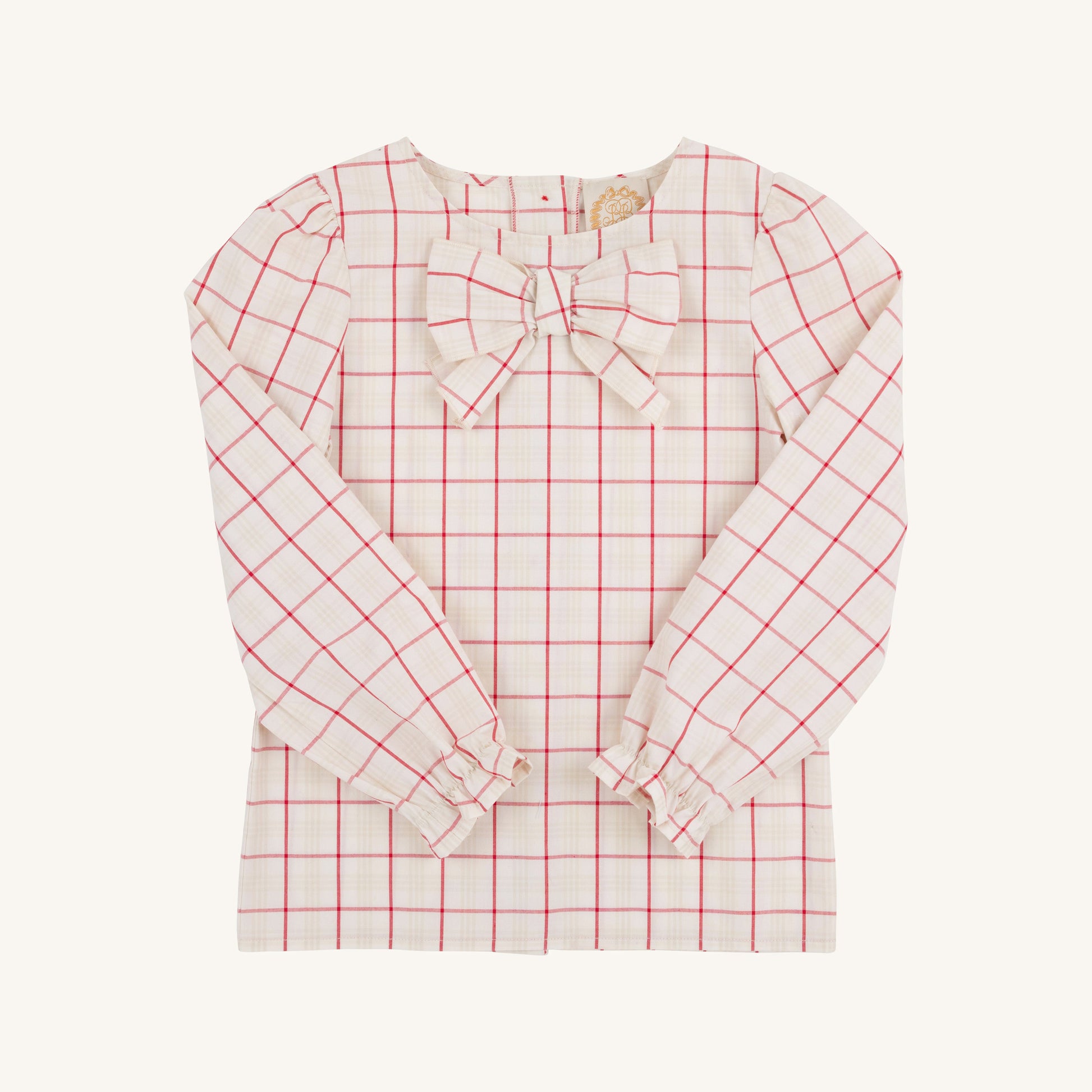 Beaufort Bonnet Beatrice Bow Blouse & Onesie - Oak Park Plaid