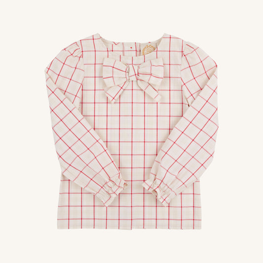 Beaufort Bonnet Beatrice Bow Blouse & Onesie - Oak Park Plaid