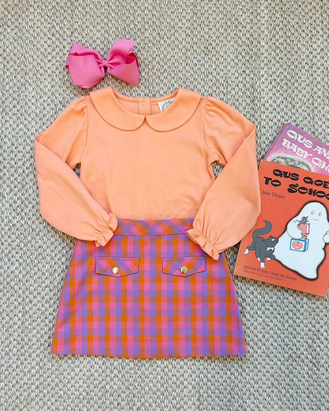 Beaufort Bonnet Maude's Peter Pan Collar Shirt & Onesie (Long Sleeve Pima) -