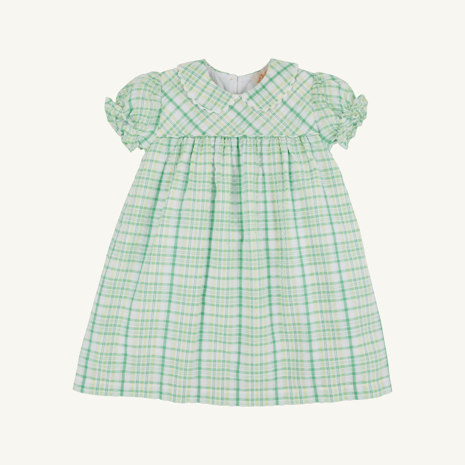 Beaufort Bonnet Holly Day Dress - Gibson Island Green and Lake Worth Yellow
