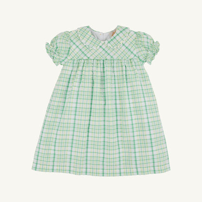 Beaufort Bonnet Holly Day Dress - Gibson Island Green and Lake Worth Yellow
