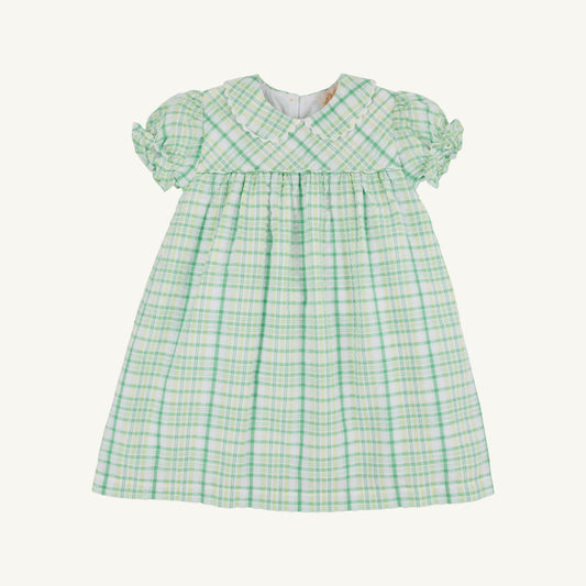 Beaufort Bonnet Holly Day Dress - Gibson Island Green and Lake Worth Yellow
