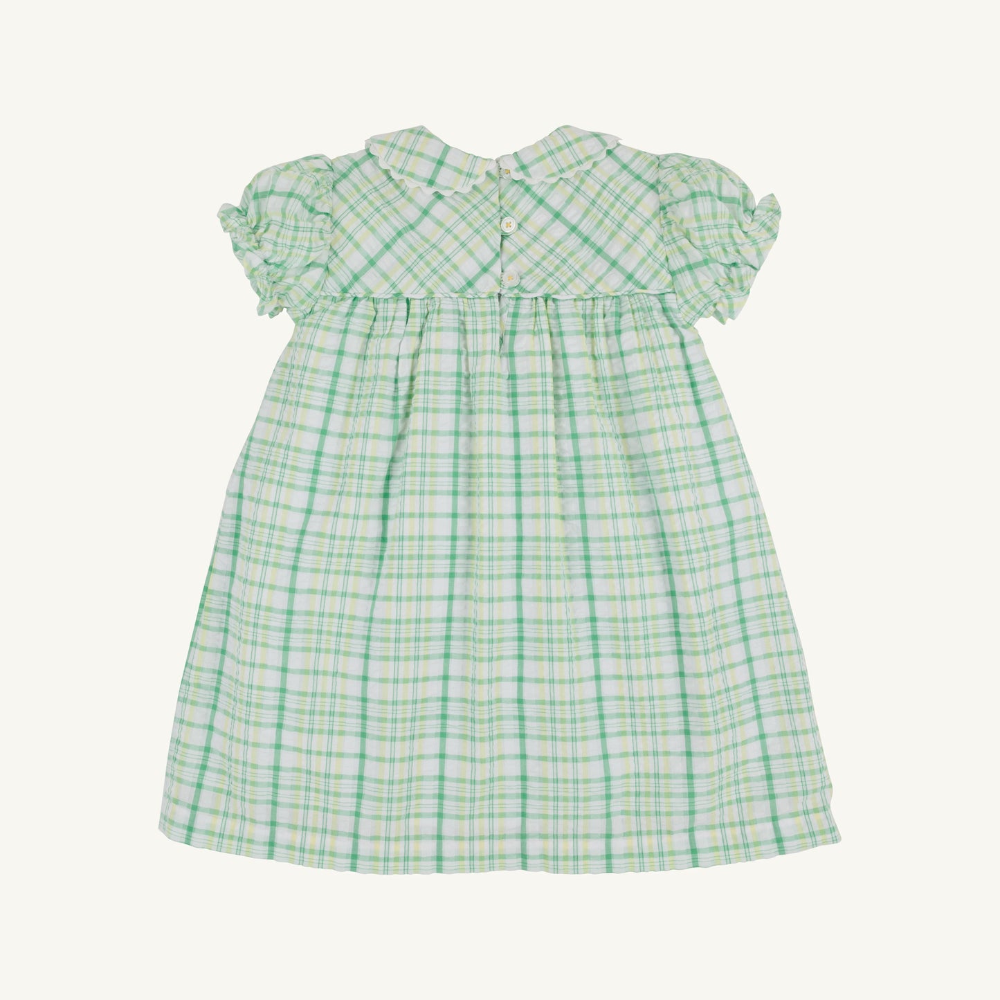 Beaufort Bonnet Holly Day Dress - Gibson Island Green and Lake Worth Yellow
