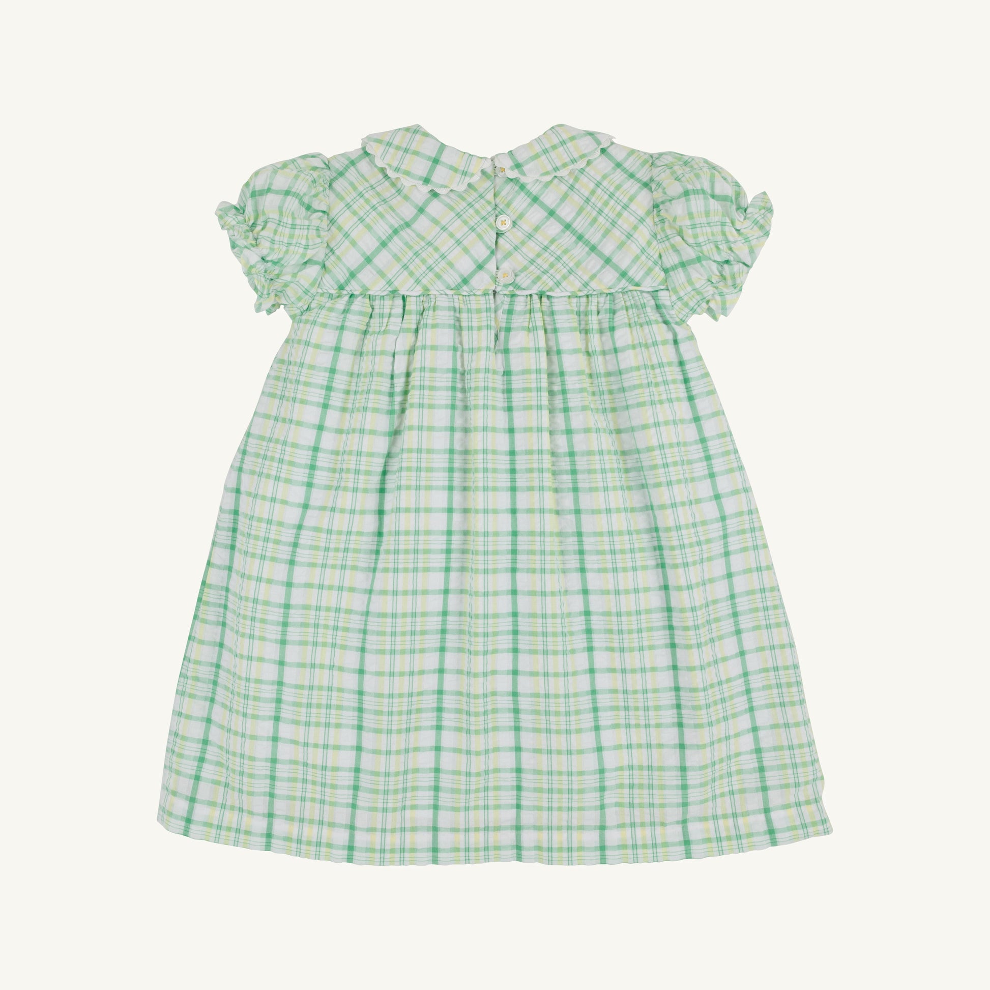 Beaufort Bonnet Holly Day Dress - Gibson Island Green and Lake Worth Yellow