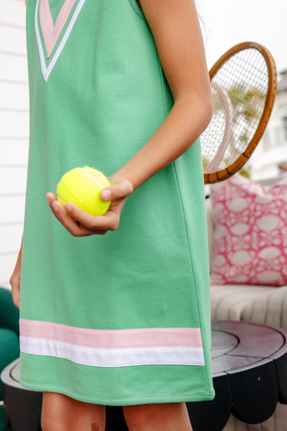 Beaufort Bonnet Annie Apron Dress - Gibson Island Green