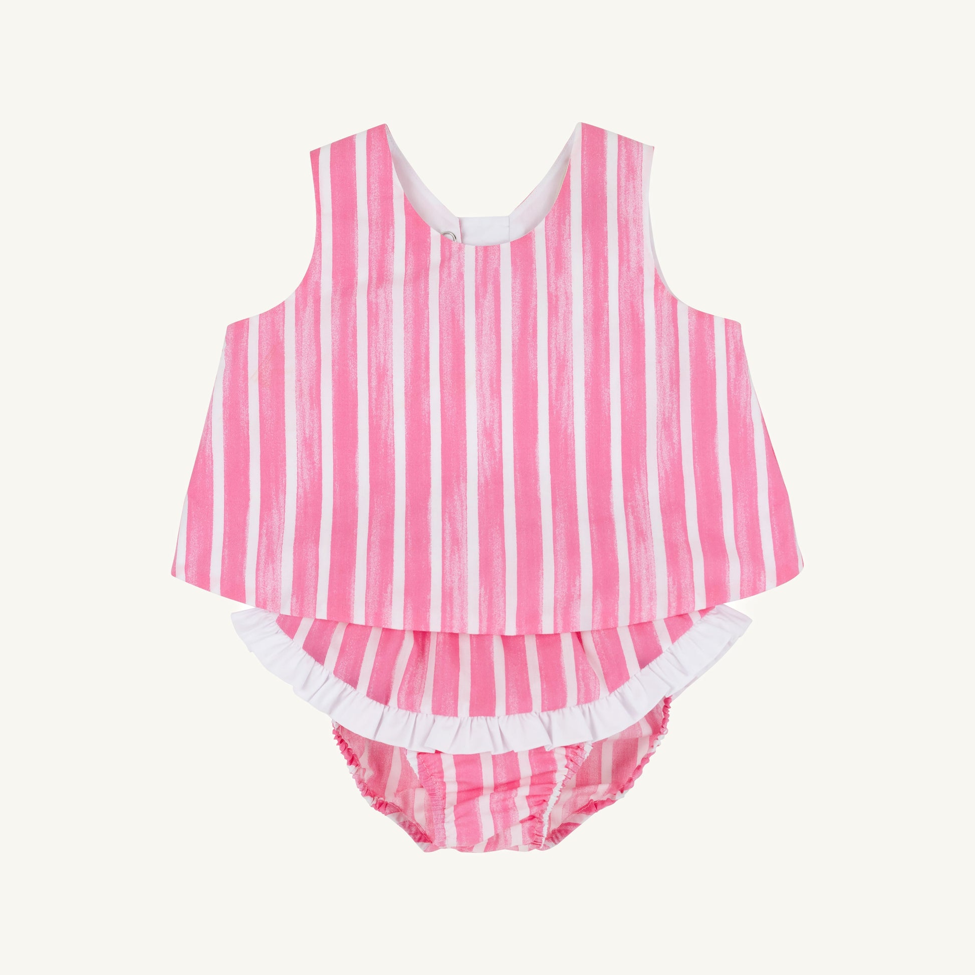 Beaufort Bonnet Mary Todd Tab Set - Sea Wall Stripe (Winter Park Pink)