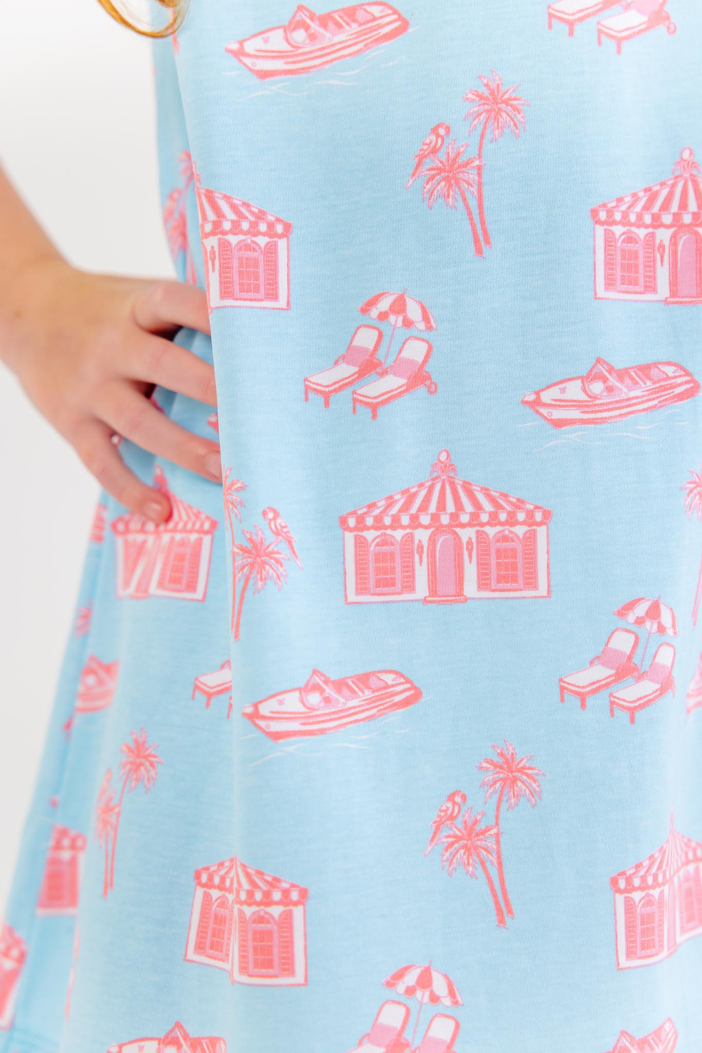 Beaufort Bonnet Angel Sleeve Polly Play Dress - Parrot Cay Canopy