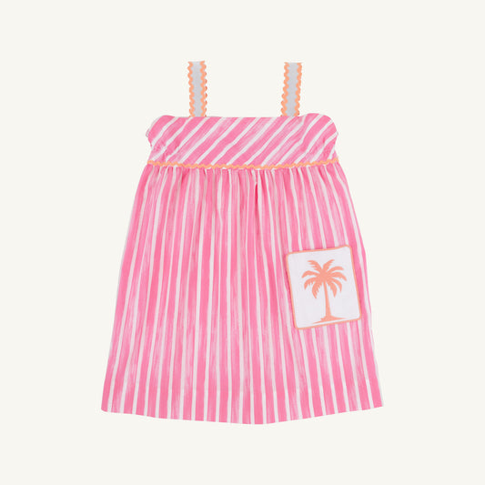 Beaufort Bonnet Millie Day Dress - Sea Wall Stripe (Winter Park Pink)