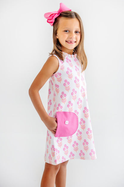 Beaufort Bonnet Lizzie's Luxe Leisure Dress - Bridgetown Harbour Hand Block
