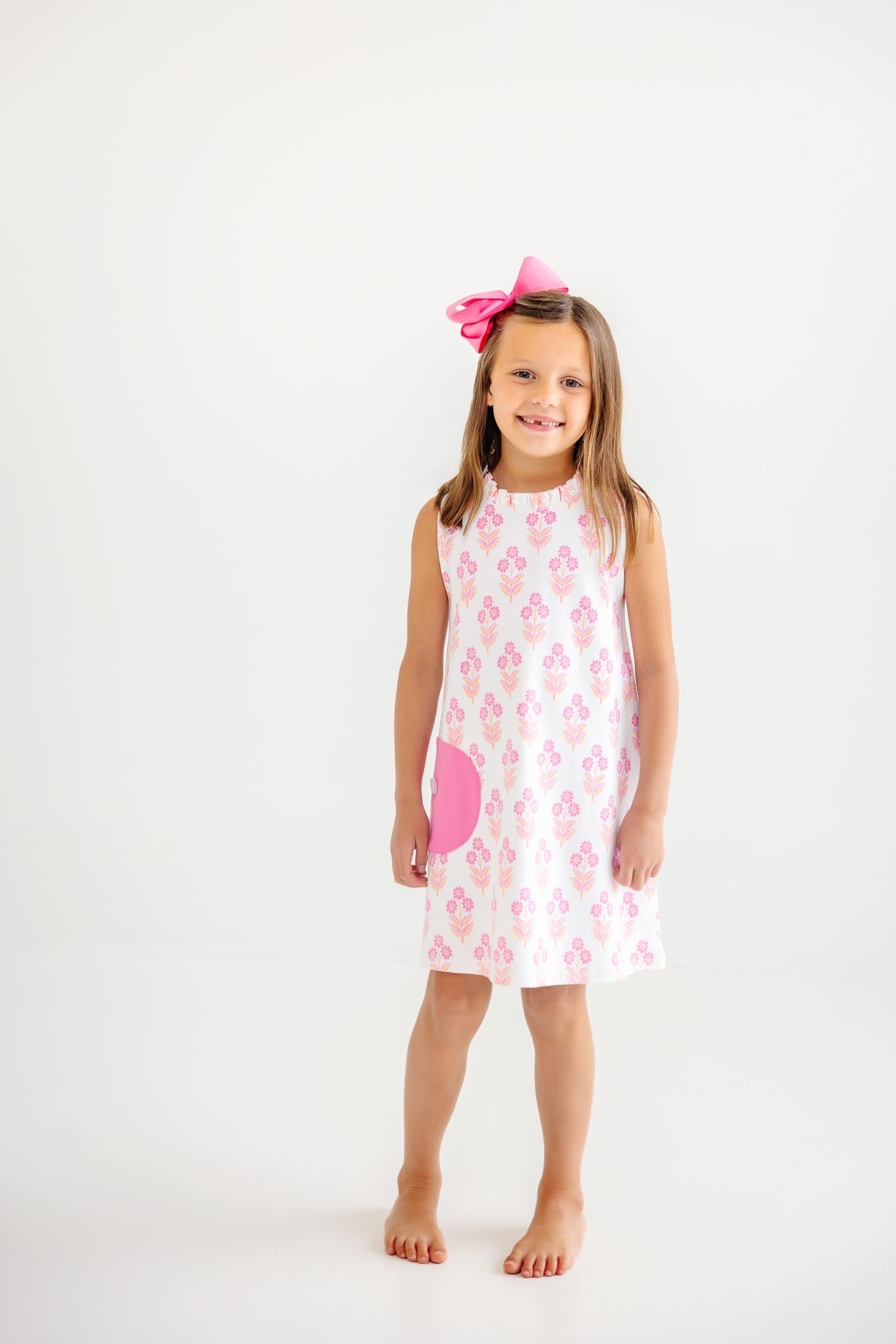 Beaufort Bonnet Lizzie's Luxe Leisure Dress - Bridgetown Harbour Hand Block