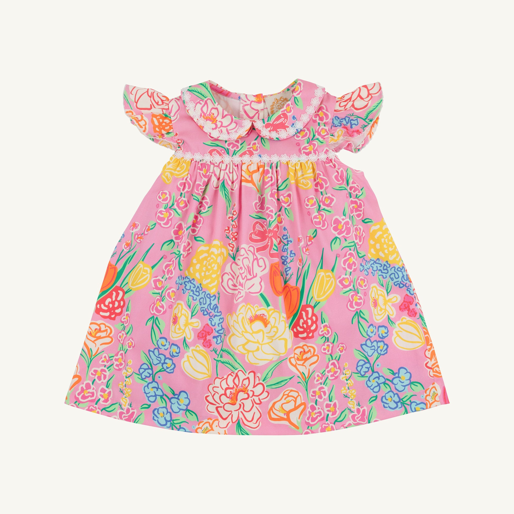 Beaufort Bonnet Franny Frock - Sheridan French Floral & Worth Avenue White