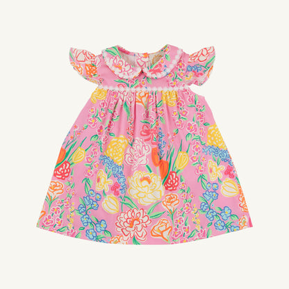 Beaufort Bonnet Franny Frock - Sheridan French Floral & Worth Avenue White
