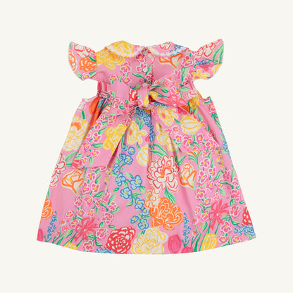 Beaufort Bonnet Franny Frock - Sheridan French Floral & Worth Avenue White