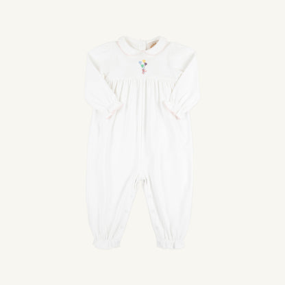 Beaufort Bonnet Long Sleeve Britt Romper - Worth Avenue White