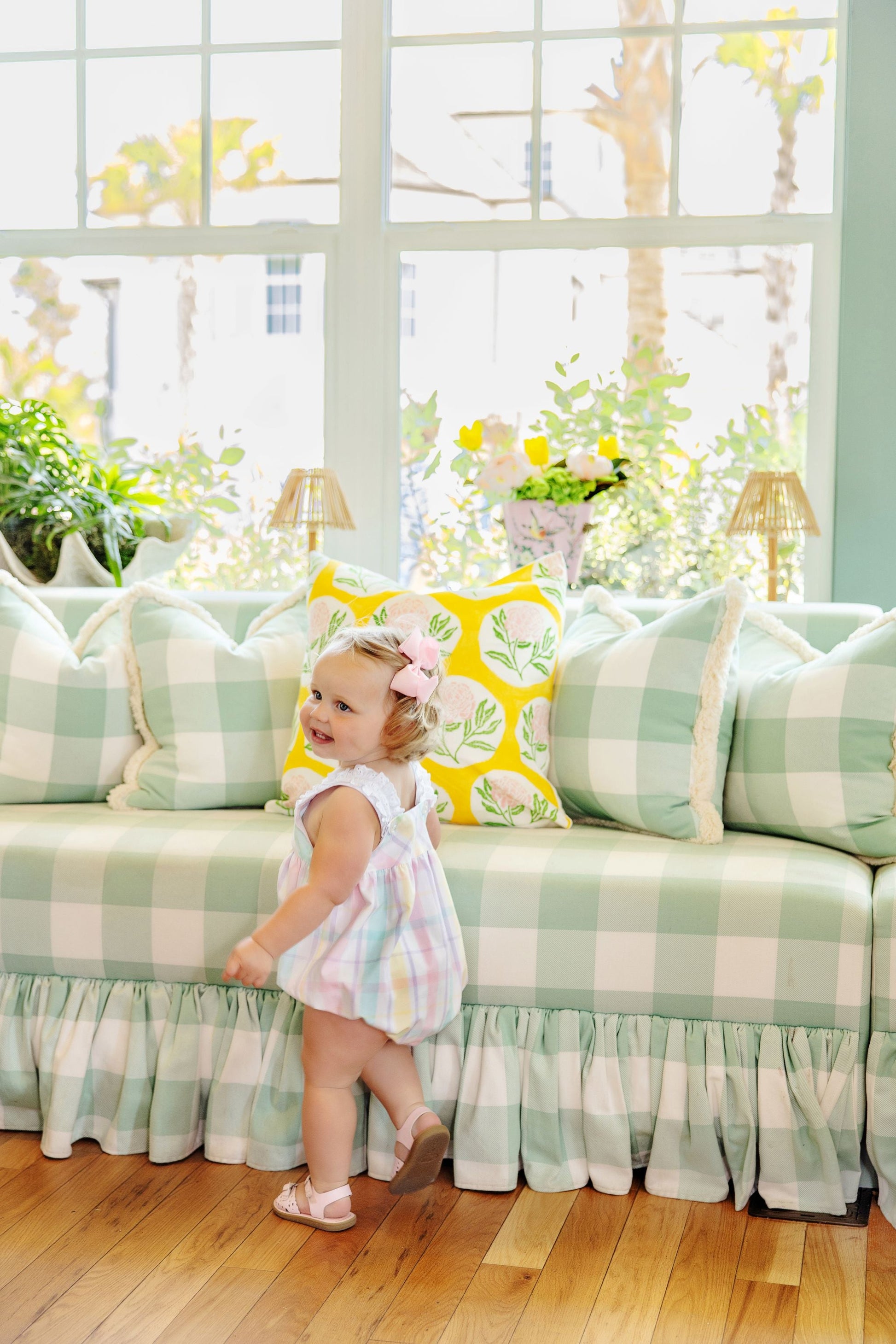 Beaufort Bonnet Babs Bubble - Brunch Plate Plaid & Worth Avenue White