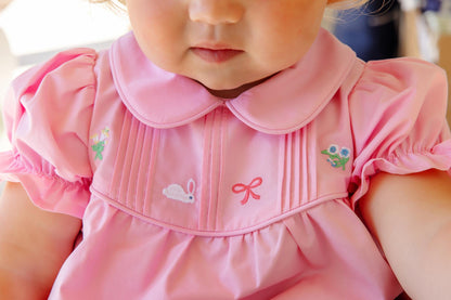 Beaufort Bonnet Holly Bea Bubble - Pier Party Pink & Bunny & Bow Embroidery