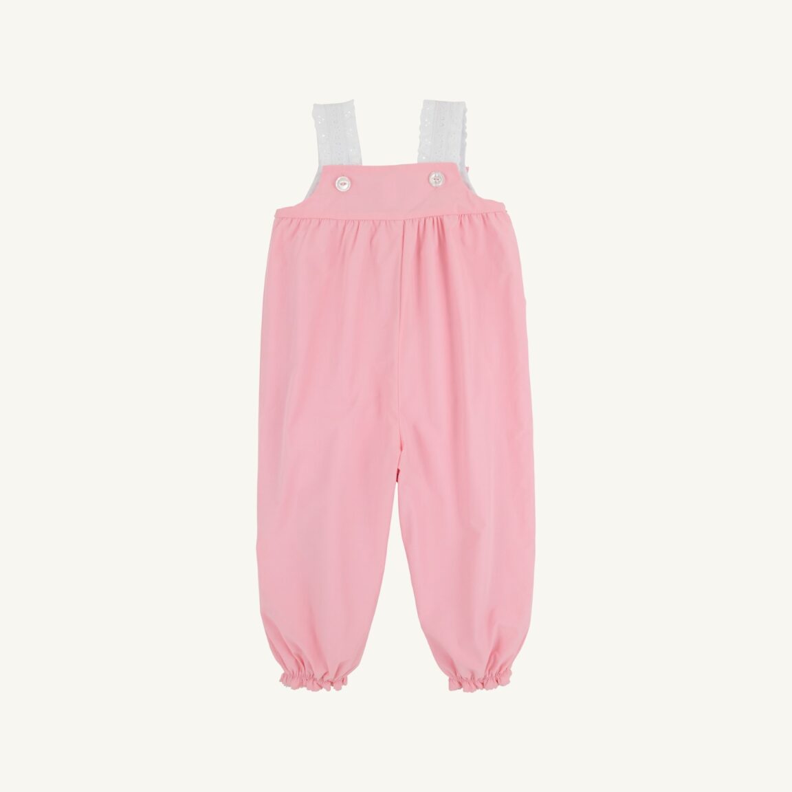 Beaufort Bonnet Ritzy Romper - Sandpearl Pink & Duck Smocking