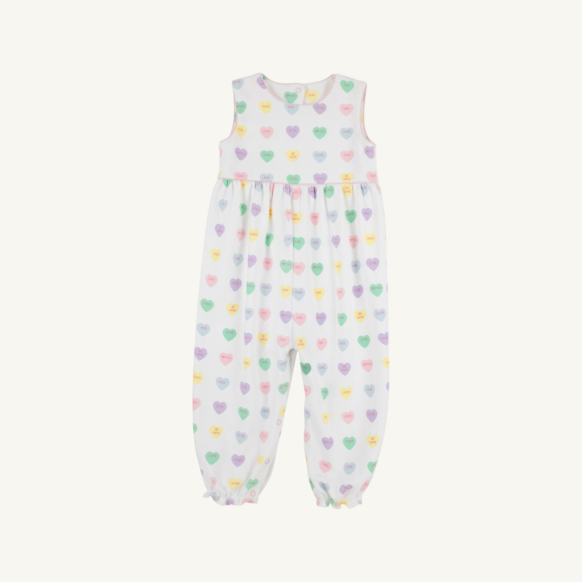 Beaufort Bonnet Sleeveless Rebecca Romper - We Heart You & Palm Beach Pink