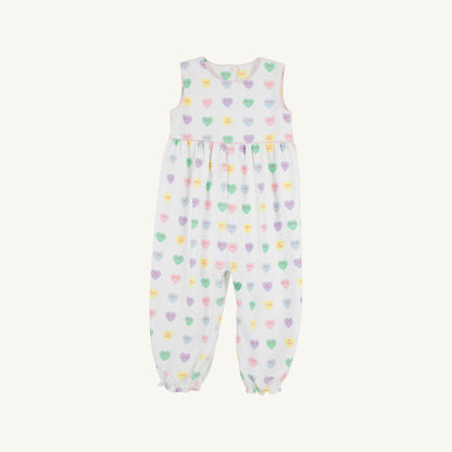Beaufort Bonnet Sleeveless Rebecca Romper - We Heart You & Palm Beach Pink