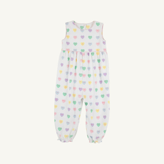 Beaufort Bonnet Sleeveless Rebecca Romper - We Heart You & Palm Beach Pink