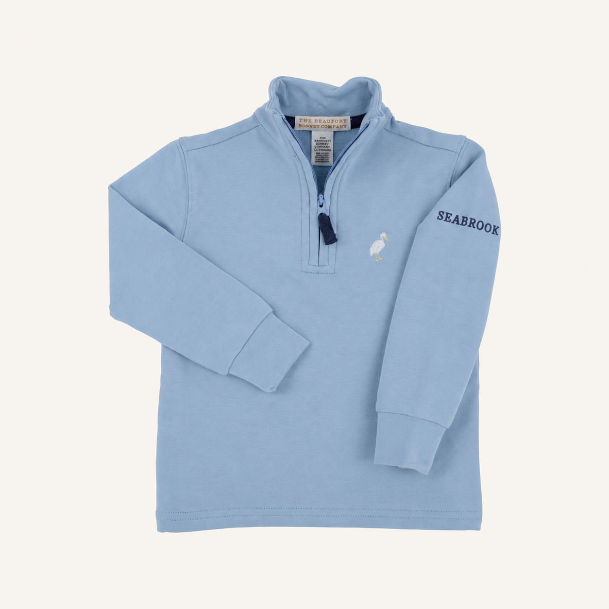 Beaufort Bonnet Hayword Half-Zip - Barrington Blue with Nantucket Navy Seabrook