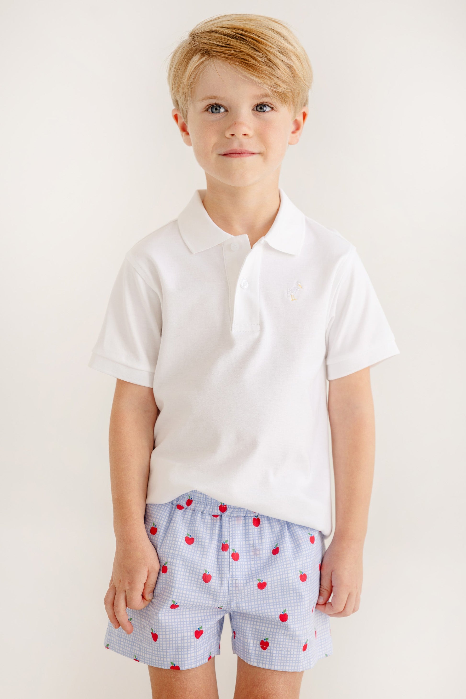 Beaufort Bonnet Sheffield Shorts - Apple of My Eye & Wood Boat Blue Stork