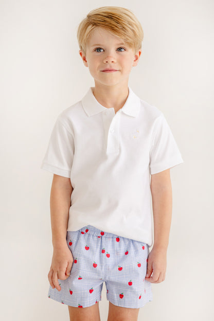 Beaufort Bonnet Sheffield Shorts - Apple of My Eye & Wood Boat Blue Stork