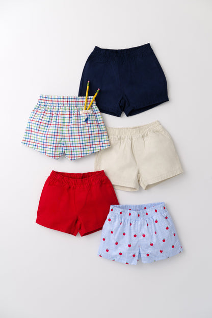 Beaufort Bonnet Sheffield Shorts - Apple of My Eye & Wood Boat Blue Stork