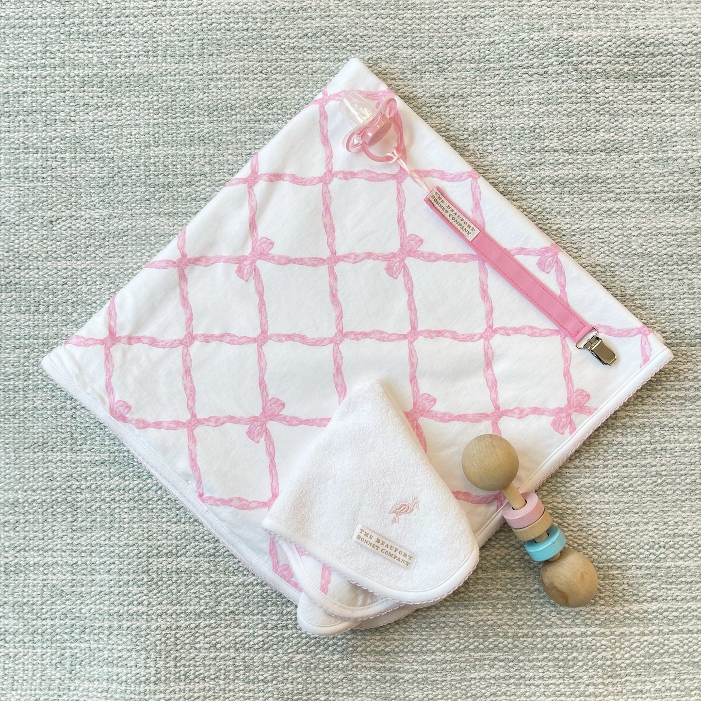 Beaufort Bonnet Parker Paci Clip - Hamptons Hot Pink with Palm Beach Pink