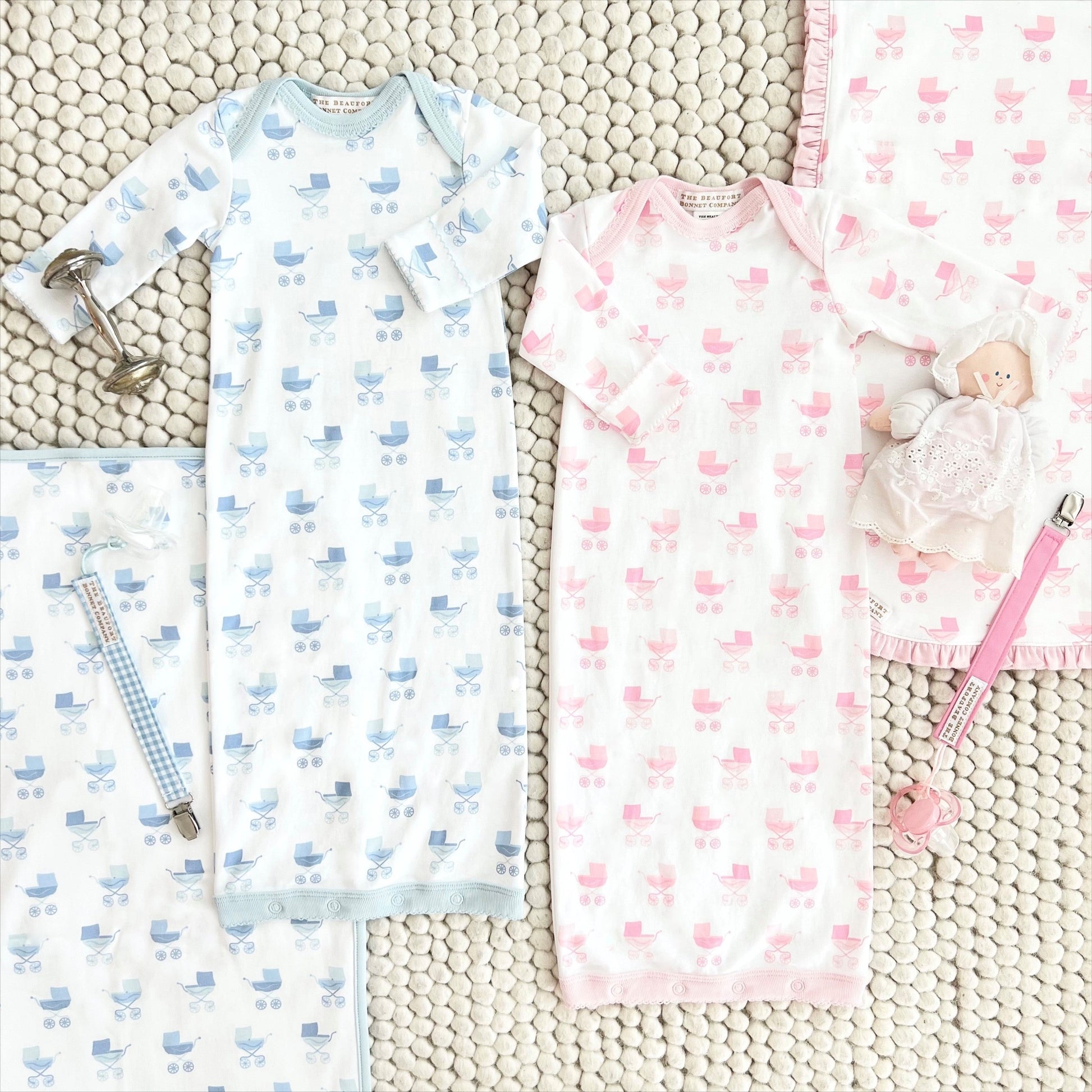 Beaufort Bonnet Parker Paci Clip - Hamptons Hot Pink with Palm Beach Pink