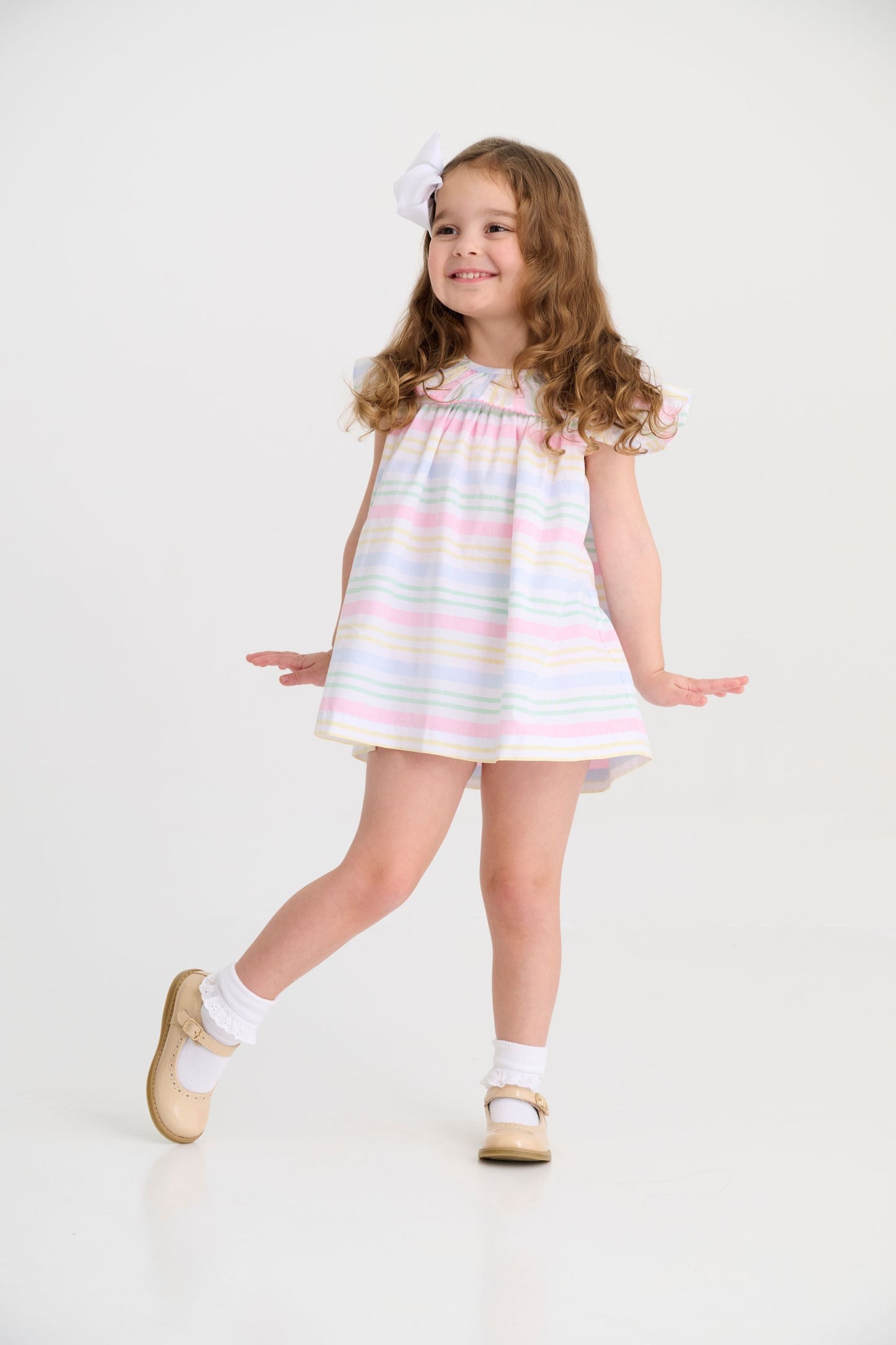 Beaufort Bonnet Dorothy Day Dress - San Antonio Stripe