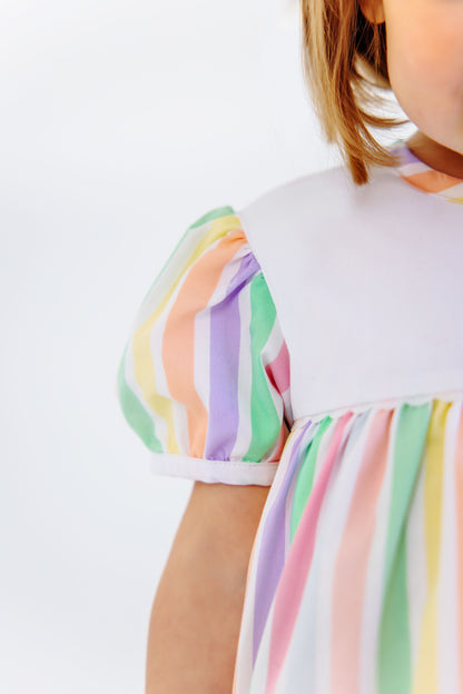 Beaufort Bonnet Short Sleeve Brigantine Dress - Southampton Stripe
