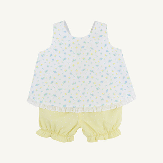 Beaufort Bonnet Susy Swing Top Set - Dunwoody Daisy & York Yellow Dallas Dot