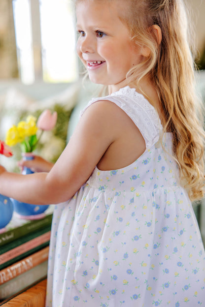 Beaufort Bonnet Babs Dress - Dunwoody Daisy & Worth Avenue White