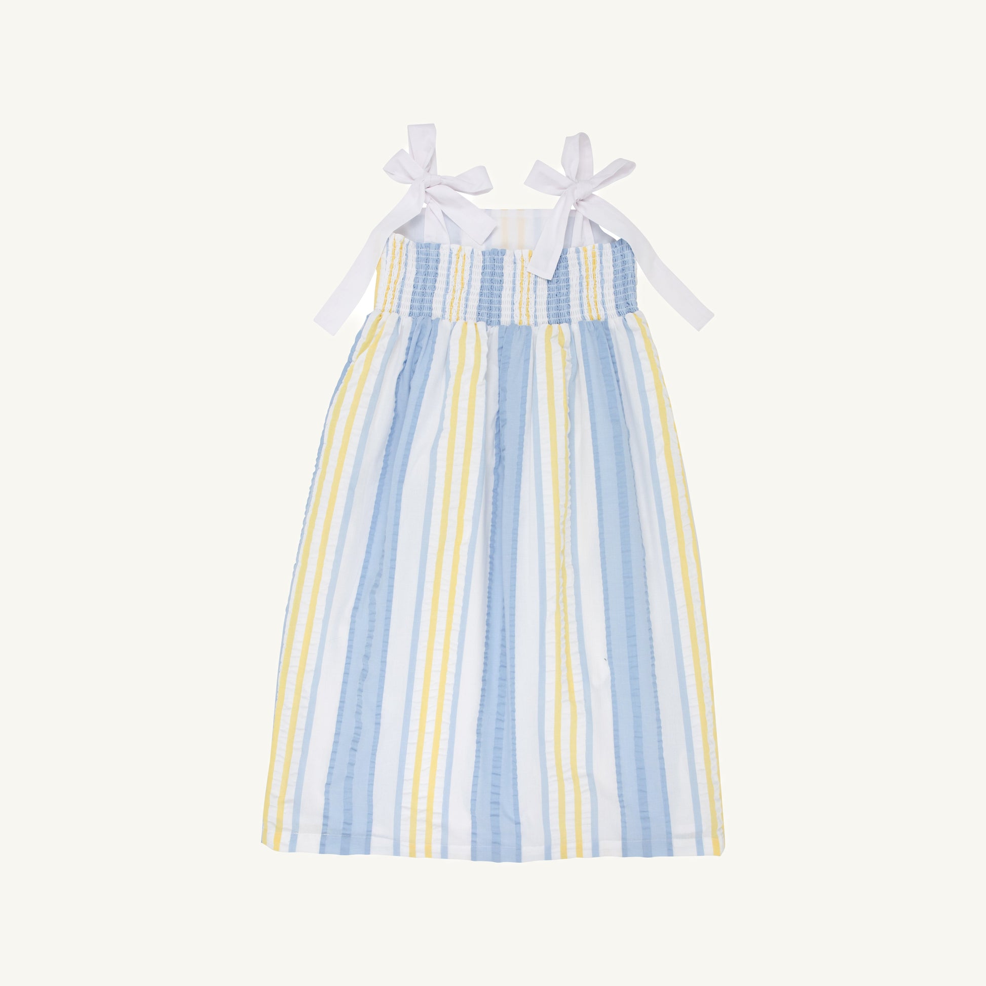 Beaufort Bonnet Macie Midi Dress - Sobro Seersucker & Worth Avenue White