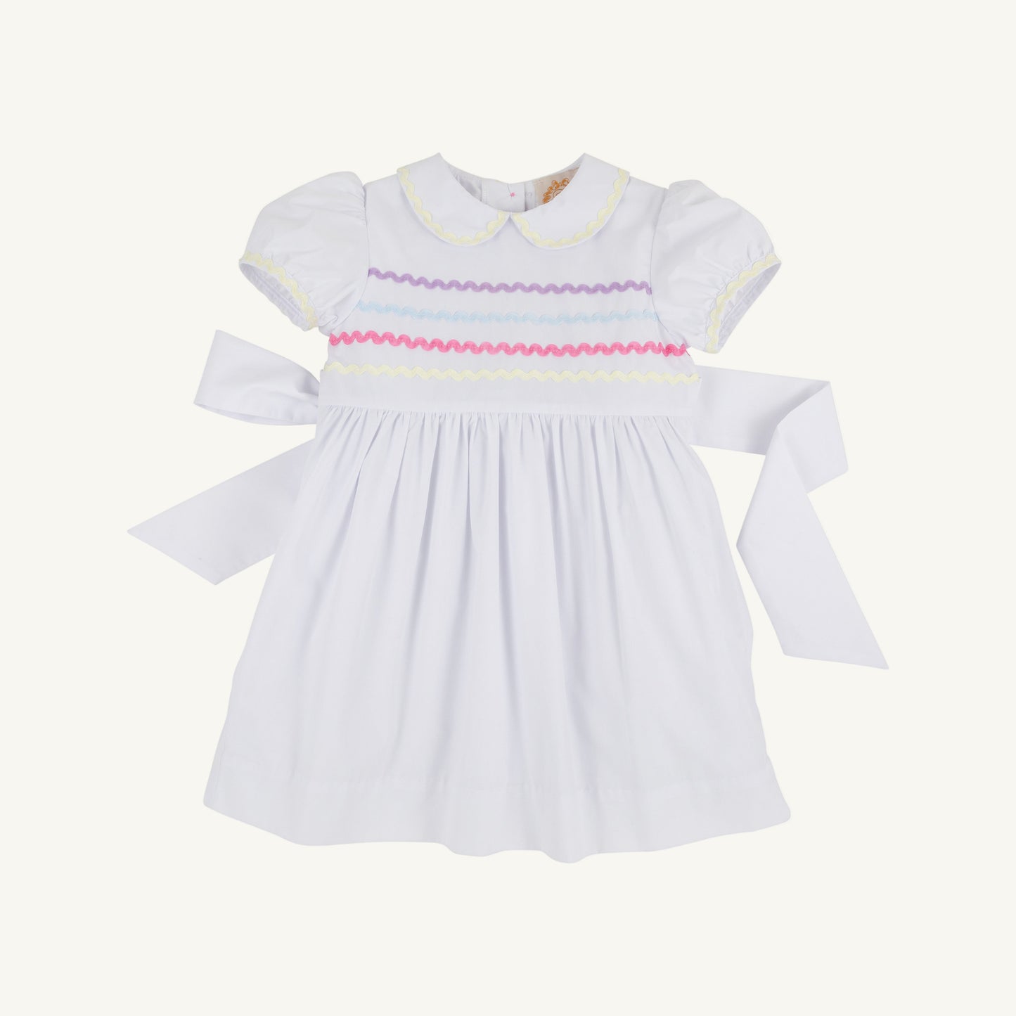 Beaufort Bonnet Cindy Lou Sash Dress - Worth Avenue White