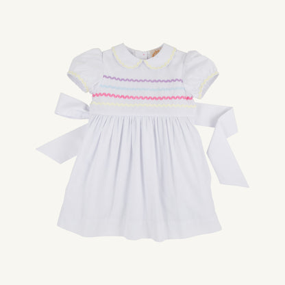 Beaufort Bonnet Cindy Lou Sash Dress - Worth Avenue White