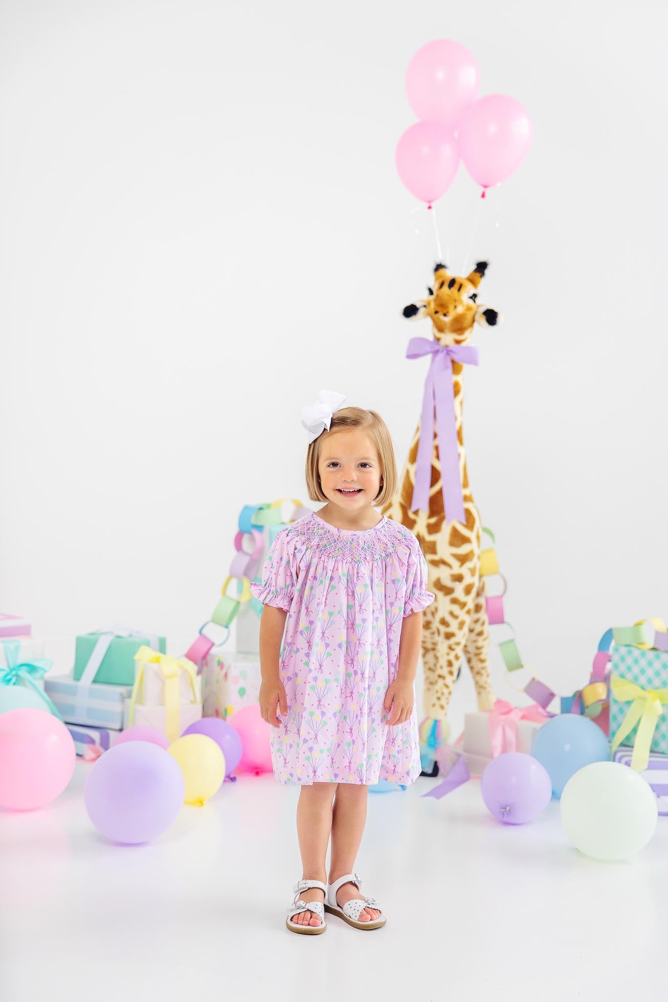 Beaufort Bonnet Short Sleeve Sandy Smocked Dress - A Little Pop