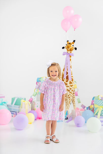 Beaufort Bonnet Short Sleeve Sandy Smocked Dress - A Little Pop
