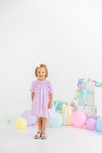 Beaufort Bonnet Short Sleeve Sandy Smocked Dress - A Little Pop