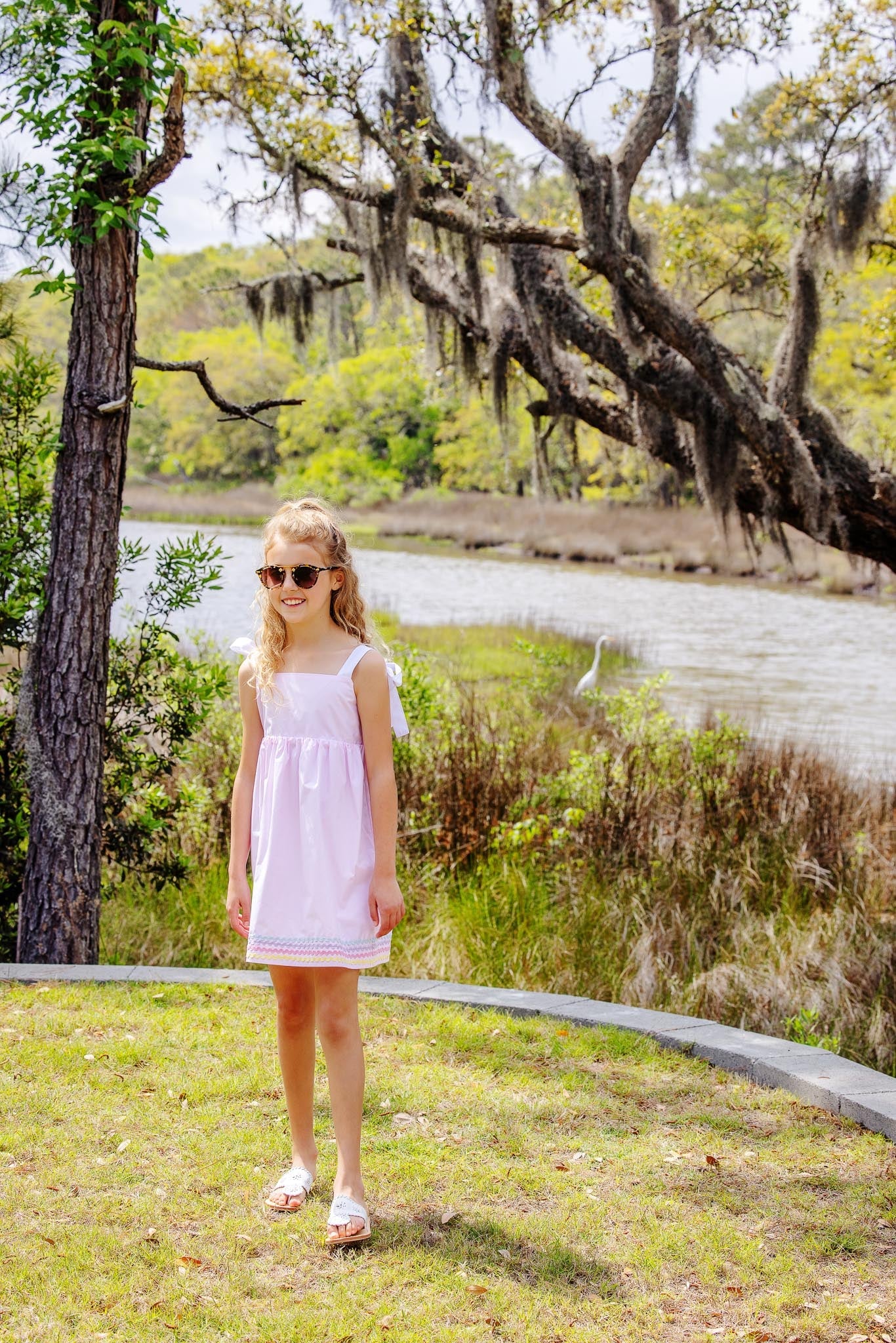 Beaufort Bonnet Macie Mini Dress - Palm Beach Pink & Worth Avenue White