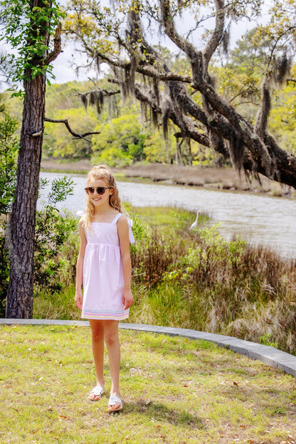 Beaufort Bonnet Macie Mini Dress - Palm Beach Pink & Worth Avenue White