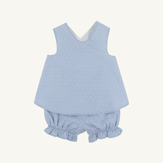 Beaufort Bonnet Bettye Bloomer Set - Sarasota Sky Dallas Dot