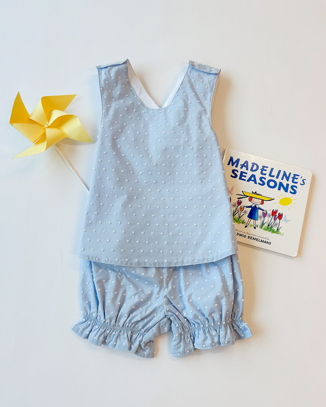 Beaufort Bonnet Bettye Bloomer Set - Sarasota Sky Dallas Dot