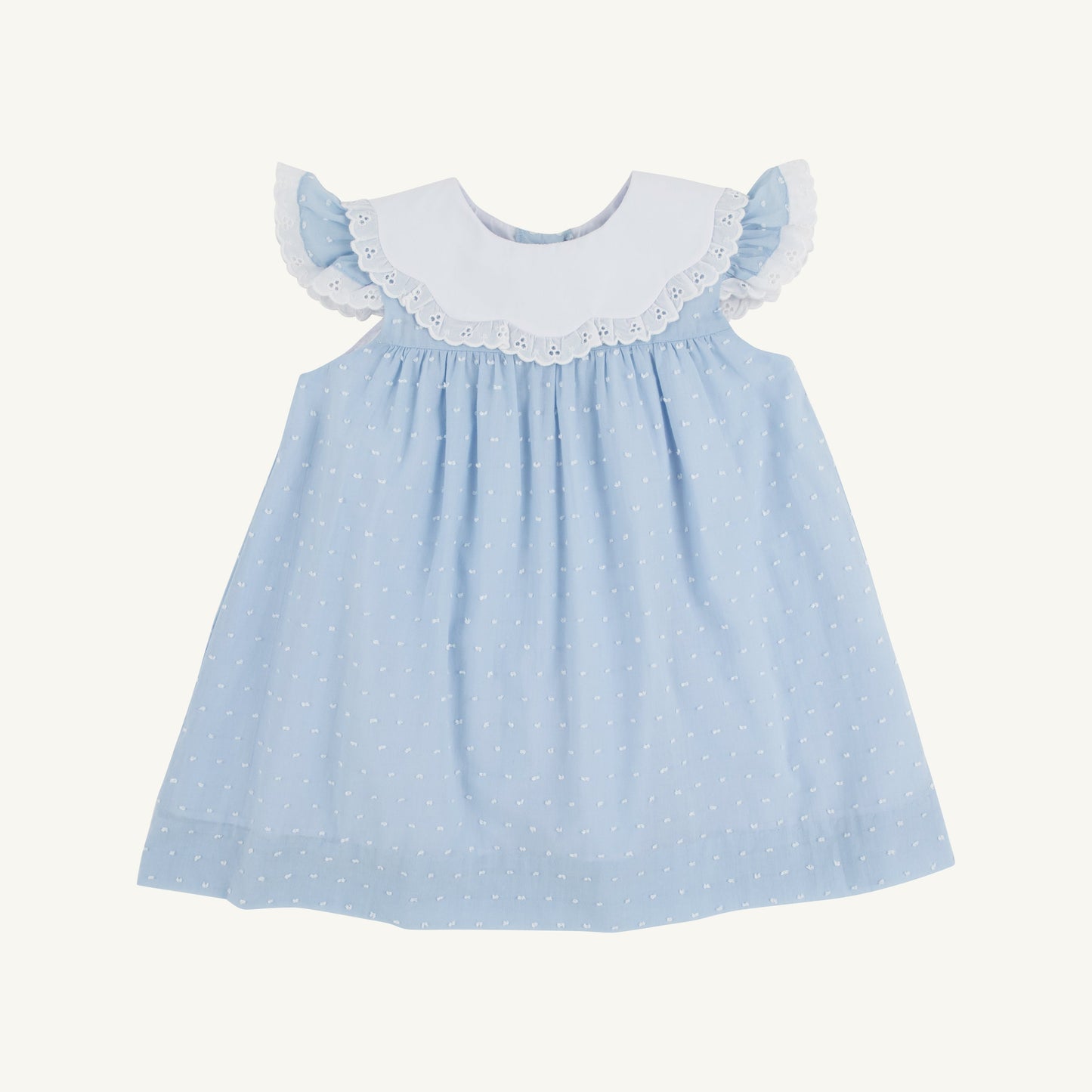 Beaufort Bonnet Franny Frock - Sarasota Sky Dallas Dot & Worth Avenue White