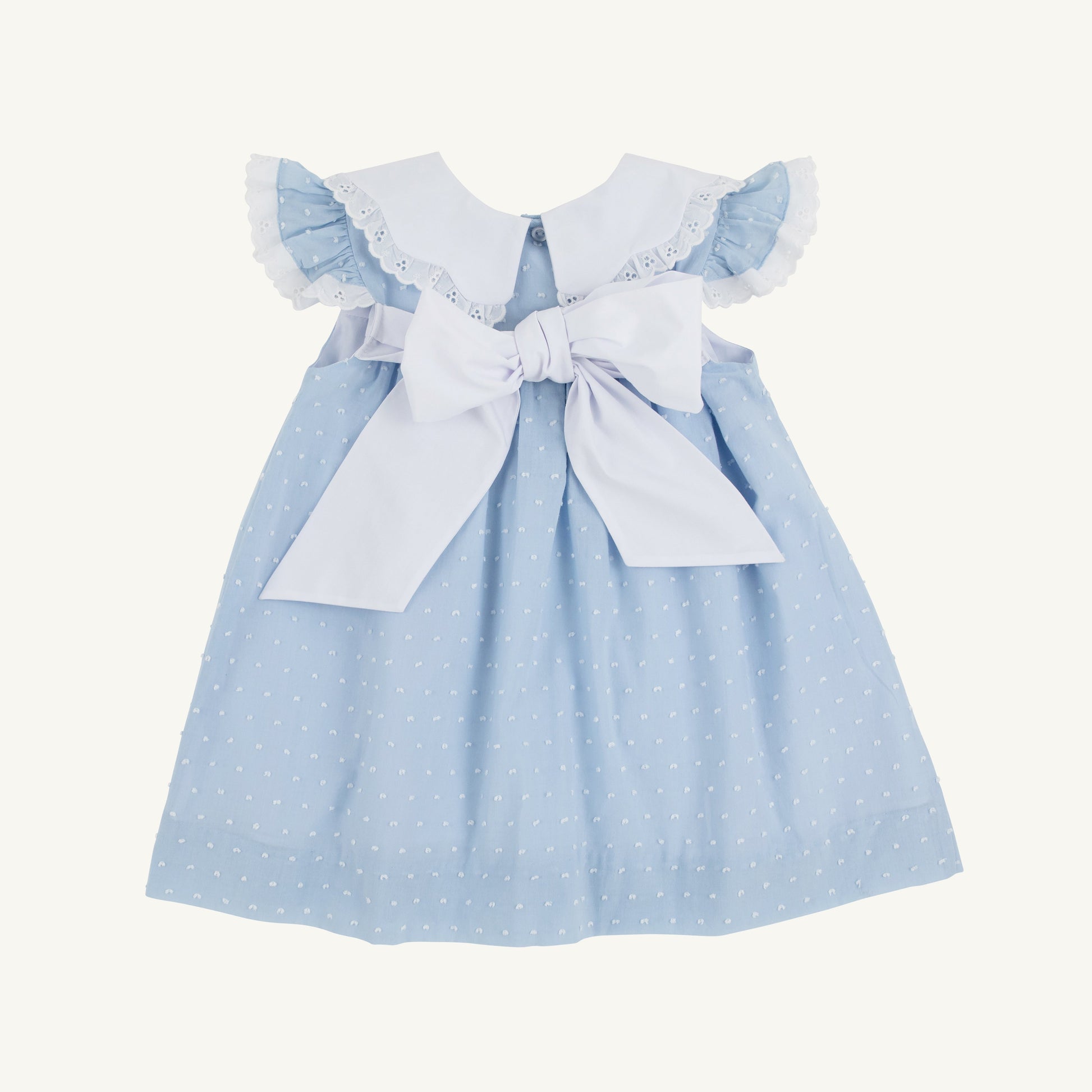 Beaufort Bonnet Franny Frock - Sarasota Sky Dallas Dot & Worth Avenue White