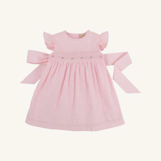 Beaufort Bonnet Addie Angel Sleeve Dress - Palm Beach Pink Dallas Dot