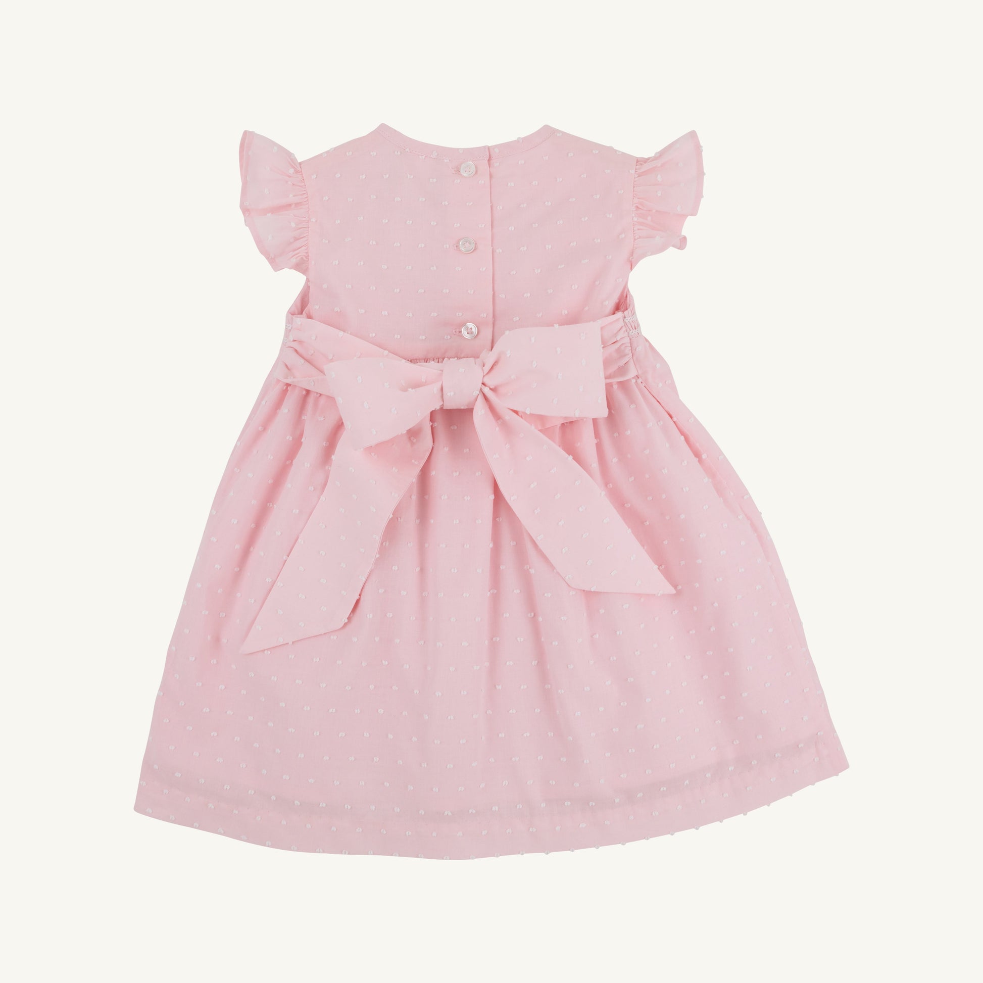 Beaufort Bonnet Addie Angel Sleeve Dress - Palm Beach Pink Dallas Dot