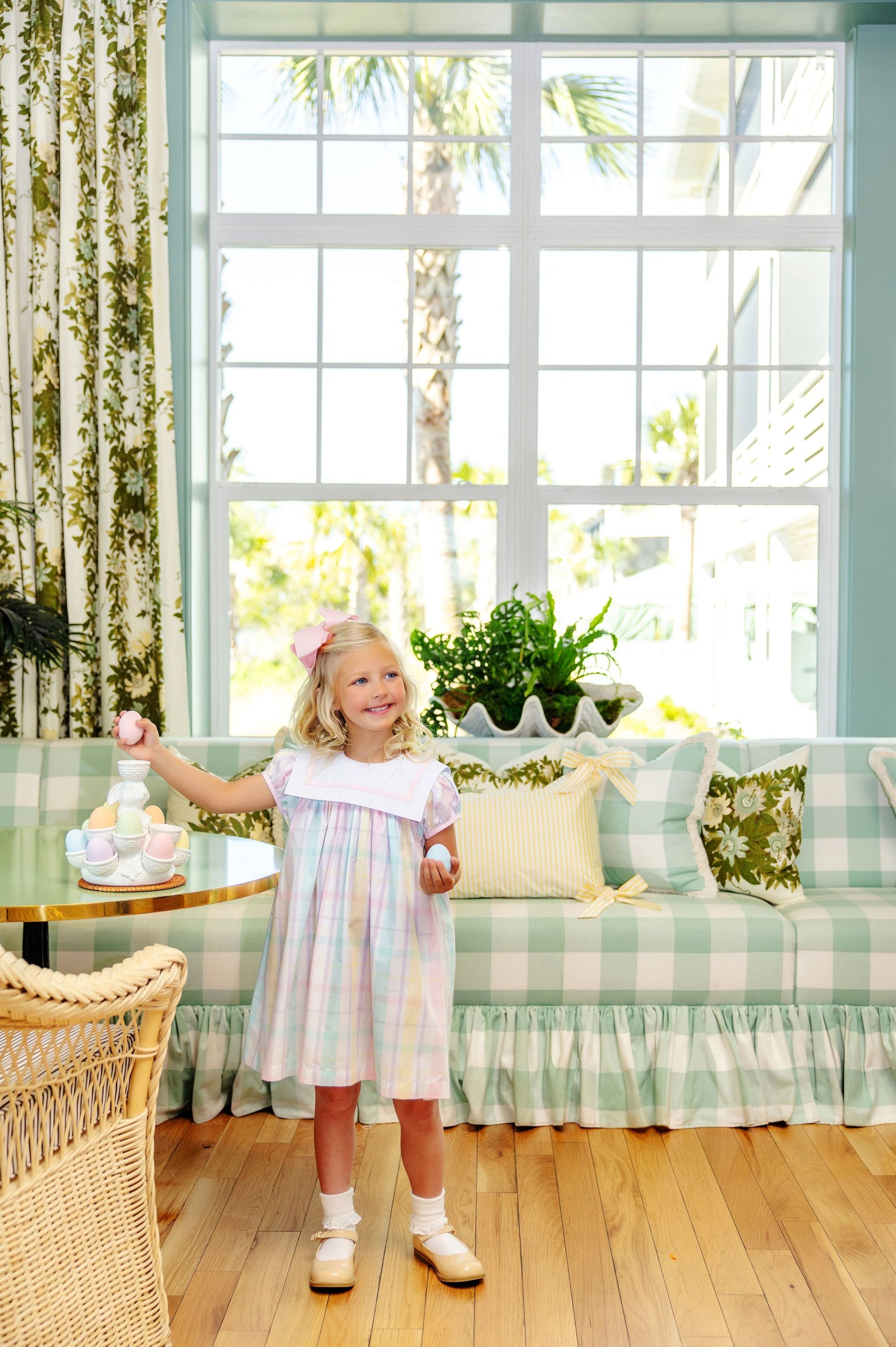 Beaufort Bonnet Stewart's Square Collar Dress - Brunch Plate Plaid